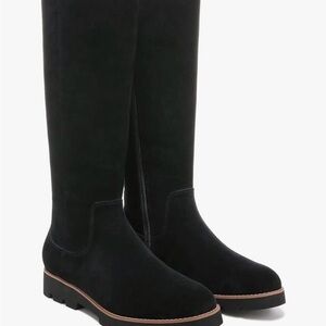 Vionic Black Gwen Waterproof Suede Boots
